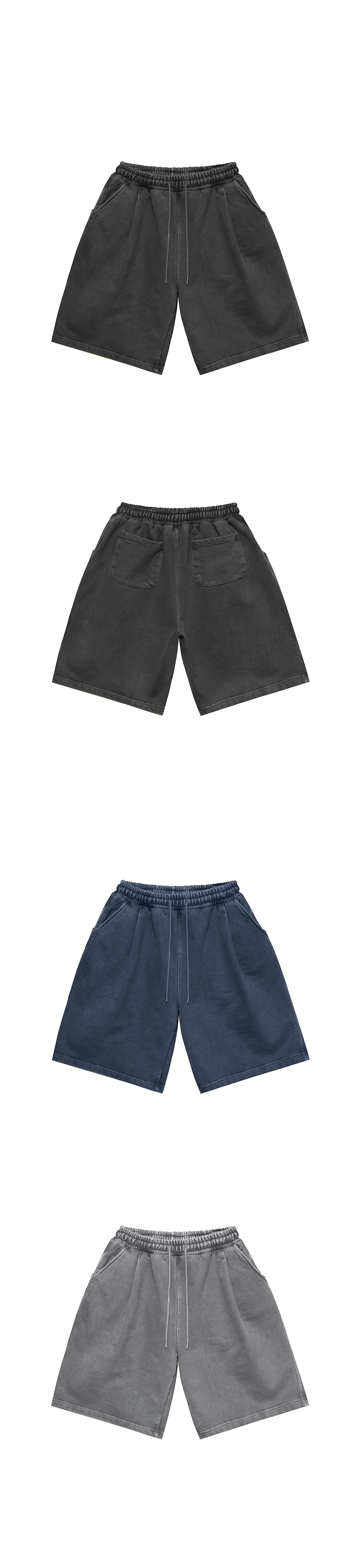 Bottoms :: Pigment Pintuck Cotton Sweats-Shorts 746